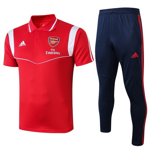 Polo Arsenal Conjunto Completo 2019-2020 Rojo Blanco